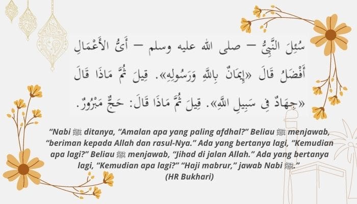 Masya Allah, Inilah 4 Pahala Haji yang Disebutkan dalam Hadis 8 hadis pahala haji