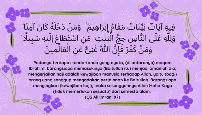 Ibadah Haji, Ini 7 Keunikannya 2 ayat perintah ibadah haji
