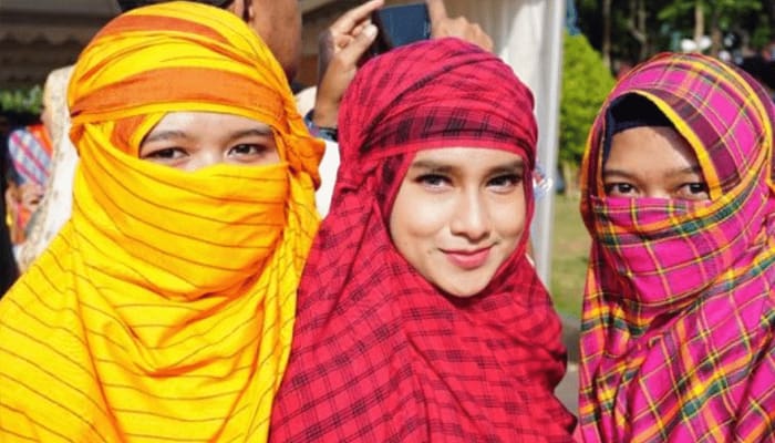 Wah Cantiknya Perempuan NTB Kenakan Rimpu, Hijab Tradisional dari Indonesia! 2 rimpu