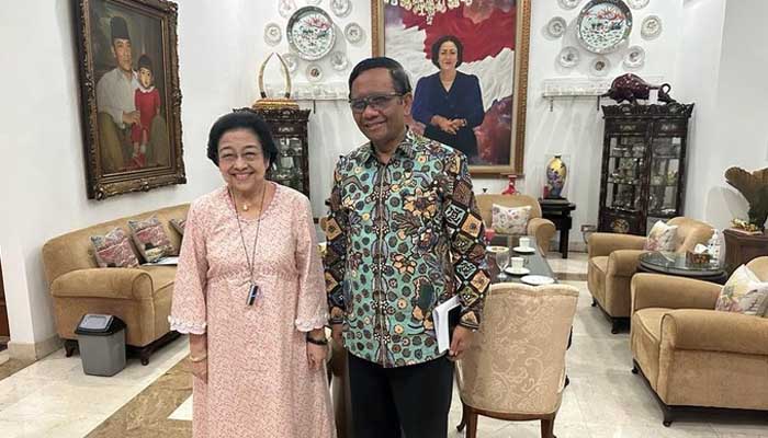 Megawati Bertemu Mahfud di Teuku Umar Jelang Pengumuman Cawapres Ganjar 1 mahfud
