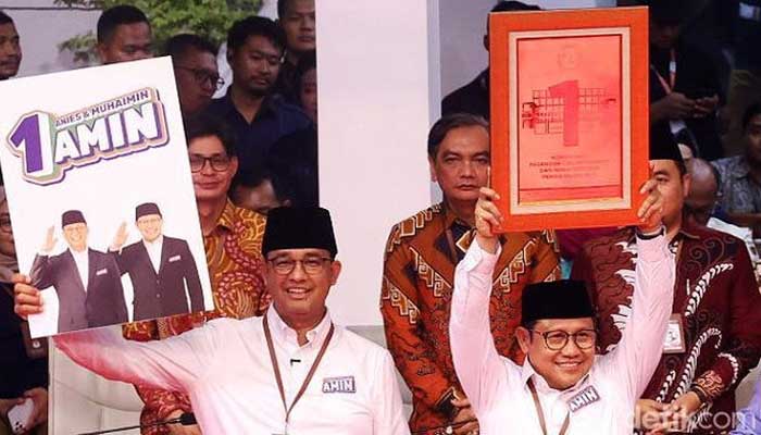 Anies-Cak Imin Dapat Nomor Urut 1, Kapten AMIN: Mudah-mudahan Pertanda Baik 1 amin