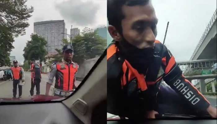 Heboh Petugas Dishub DKI Dibawa Pengendara di Kap Mobil, Ini Penjelasannya 1 dishub